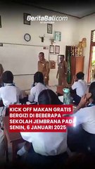 Kick Off Makan Gratis Bergizi di Beberapa Sekolah Jembrana