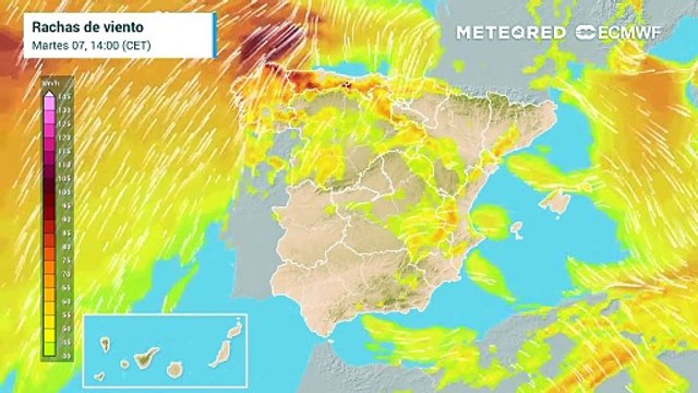 Mañana una borrasca dejará vientos muy fuertes y un importante temporal de mar