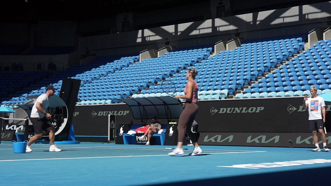 Tennis - Australian Open 2025 - Aryna Sabalenka practice in Melbourne... ready to defend her title ?