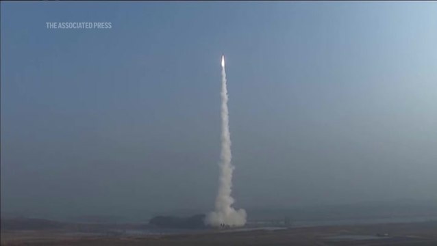 Watch: North Korea launches new hypersonic missile as Kim Jong Un vows to further expand nuclear weapons