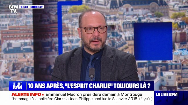 10 ans de l'attentat de Charlie Hebdo: Être Charlie, ce n'est pas l'être une fois par an, c'est l'être toute l'année , estime Samuel Mayol (bureau du Comité Laïcité République)