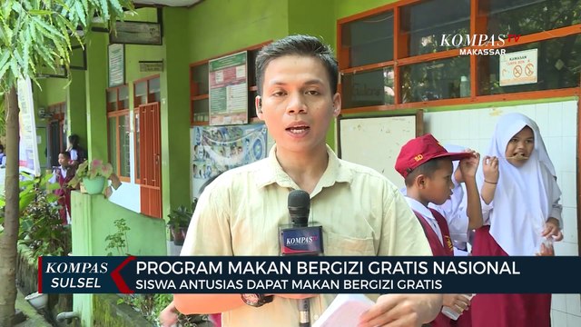 Siswa Antusias Dapat Makan Bergizi Gratis