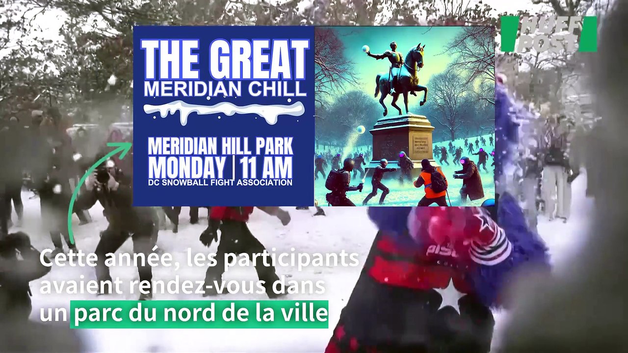 Bataille annuelle de boules de neige à Washington après une vague de froid historique