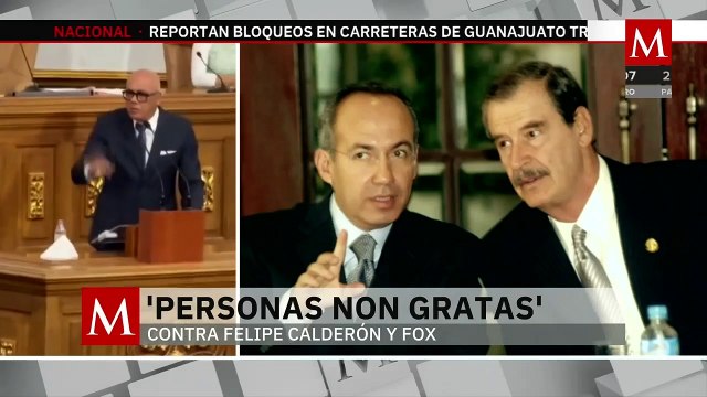 Venezuela podría declarar no gratos a expresidentes Vicente Fox y Felipe Calderón