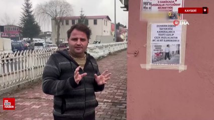 Kayseri'de iş yerine duvarlar tuvalet değildir afişini astı