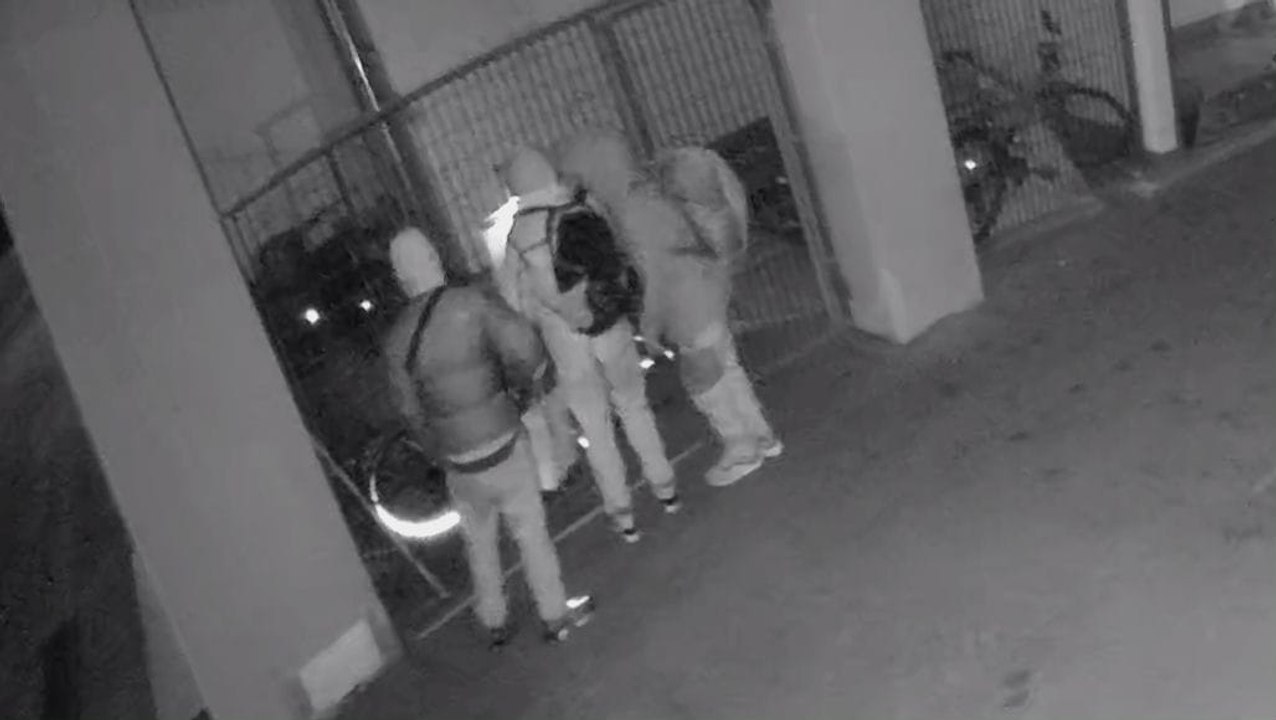 I ladri di bici ripresi dalle telecamere di un condominio di Trento Nord