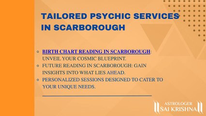 Psychic in Scarborough Birth Chart and Future Readings