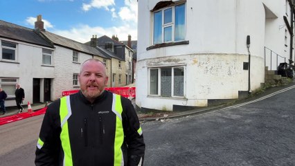 Resident in Bodmin flat hits out after masonry falls from property