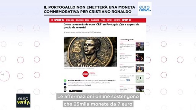 Il Portogallo non emetterà una moneta commemorativa per Cristiano Ronaldo