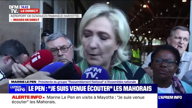 Marine Le Pen à Mayotte: La moitié de la population manque d’eau, de nourriture, d’électricité