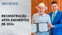 Lula recebe balanço das obras de reparo e construções do Rio Grande do Sul