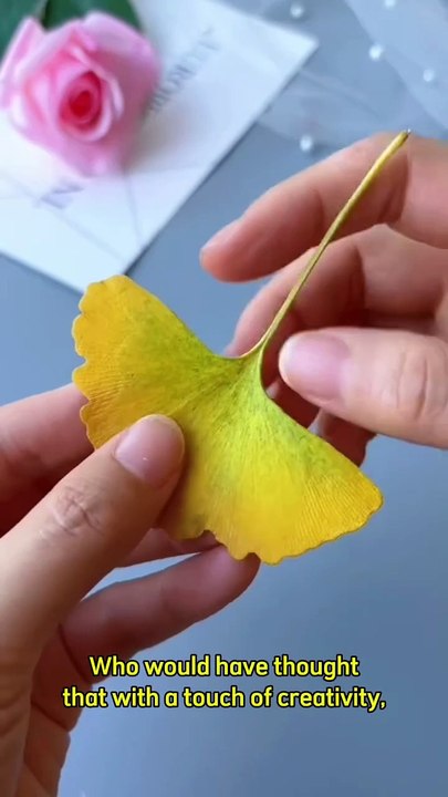 Transform Ginkgo Leaves into Beautiful Butterflies!