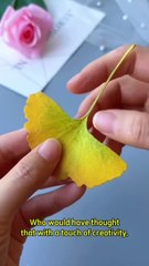 Transform Ginkgo Leaves into Beautiful Butterflies!