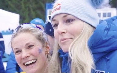 Tour de Ski: Lindsey Vonn in Val di Fiemme per tifare l'amica Jessie Diggins