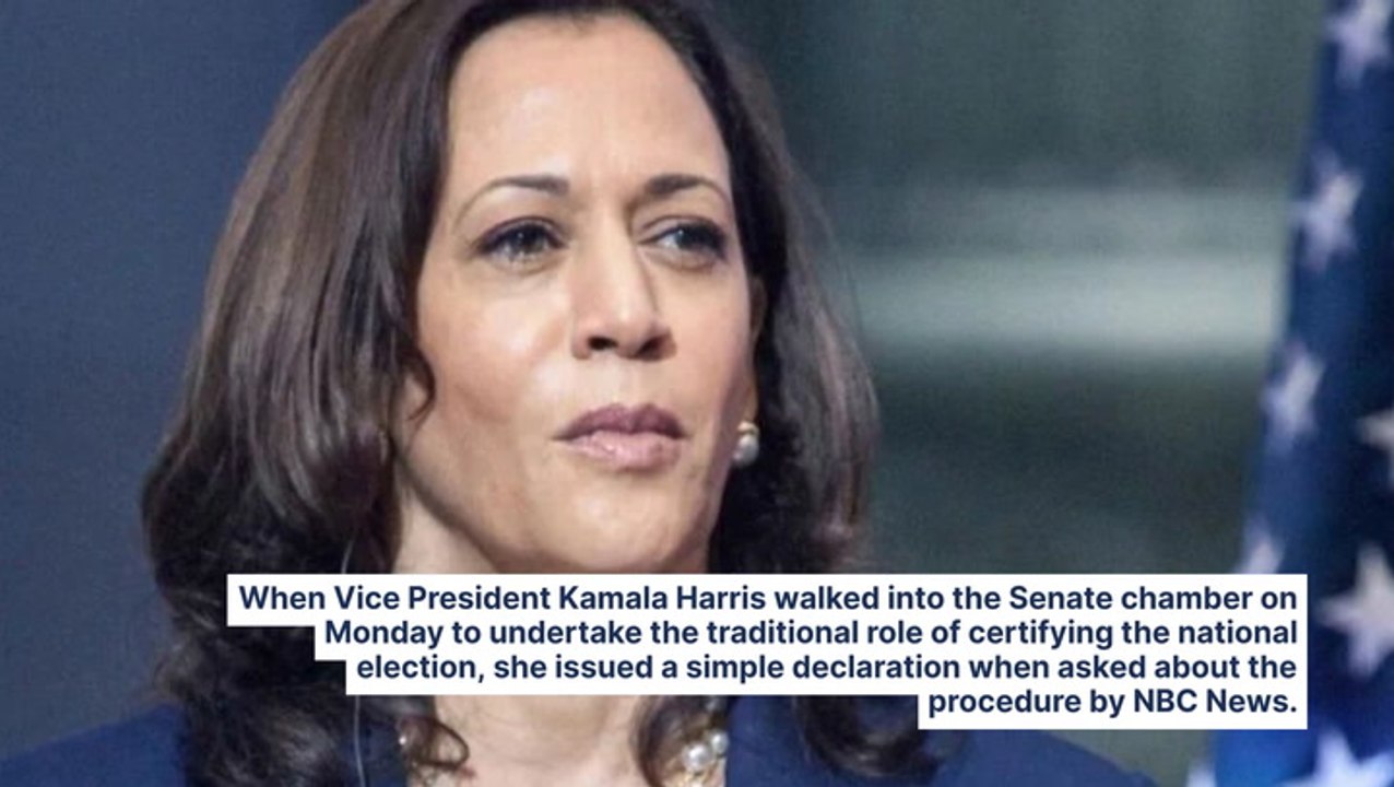 Trump Confirmed President By VP Harris As Pence Hails 'Peaceful Transfer' This Jan. 6