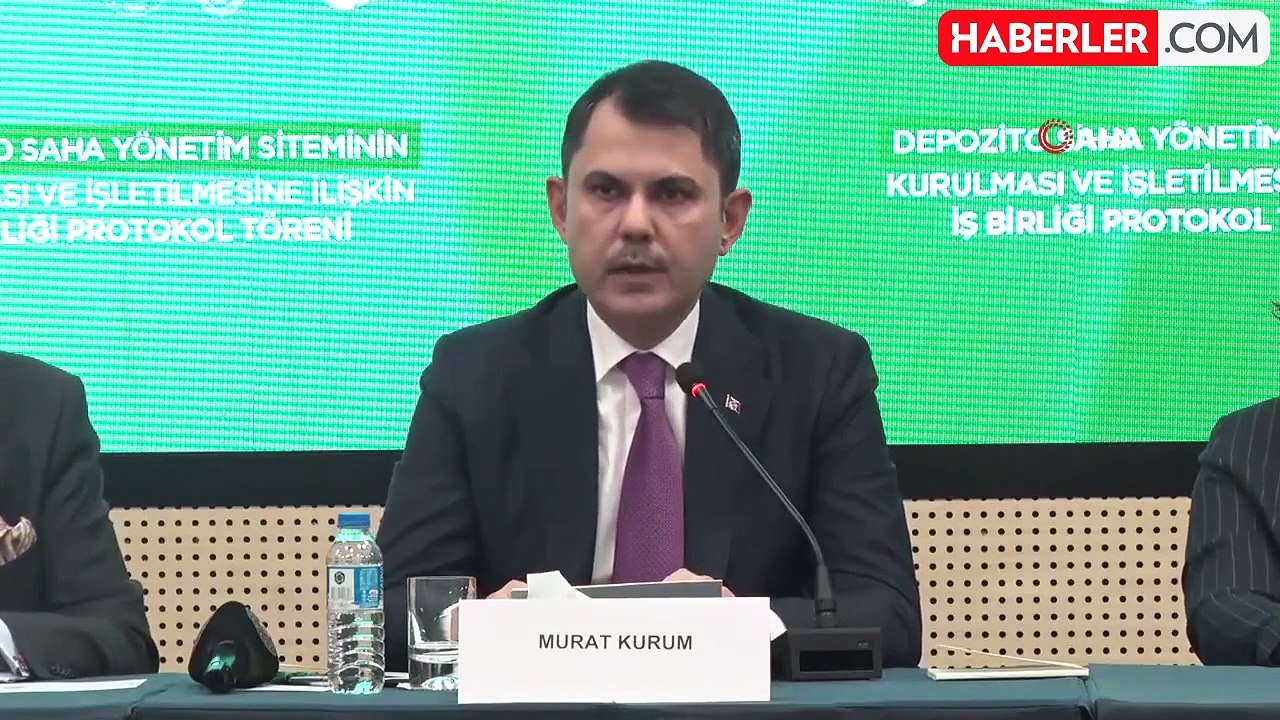 Bakan Murat Kurum: "Depozito Yönetim Sistemi 520 milyon avroluk kazanç sağlayacak"