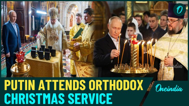 Putin Attends Christmas Mass With Ukraine War Veterans |Why Russians Celebrate Christmas in January?