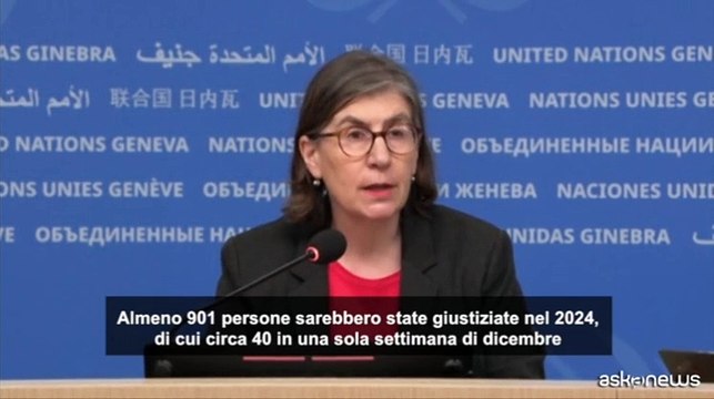L'ufficio Onu per i diritti umani: in Iran 900 esecuzioni nel 2024