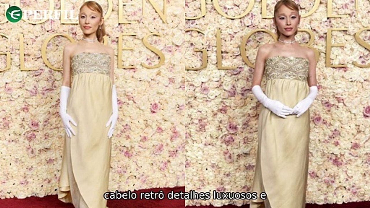 "Brilho e elegância: Navy chic no Globo de Ouro 2025 com inspiração dos anos 60"