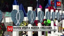 Joe Biden visita Nueva Orleans; asiste a homenaje a víctimas de ataque terrorista