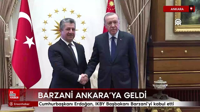 Cumhurbaşkanı Erdoğan, IKBY Başbakanı Barzani'yi kabul etti