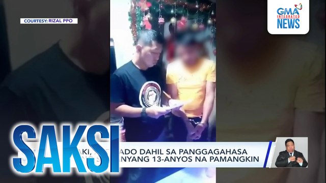 Lalaki, arestado dahil sa panggagahasa umano sa kanyang 13-anyos na pamangkin | Saksi