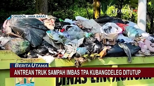 Sopir Truk Sampah Keluhkan Antrean Panjang Imbas Ditutupnya TPA Kubangdeleg Cirebon