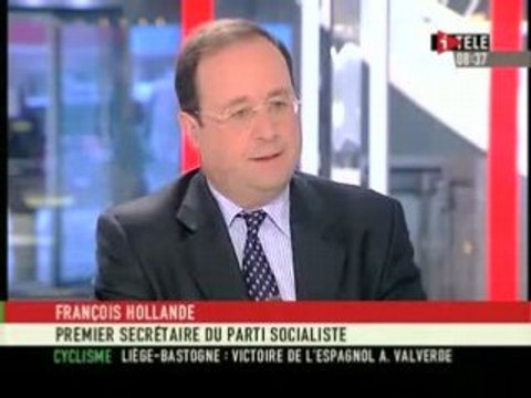 François Hollande invité sur iTélé