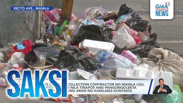 Dating garbage collection contractor ng Manila LGU, itinangging hindi nila tinapos ang pangongolekta ng basura sa huling araw ng kanilang kontrata | Saksi