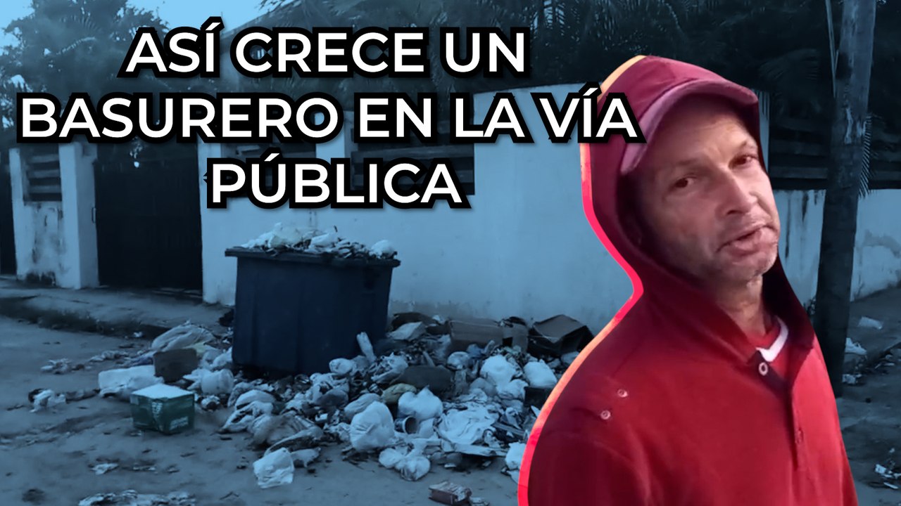 🗑️ Así crece un basurero en la vía pública
