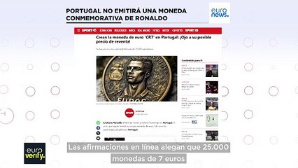 Euroverify: No, Portugal no ha emitido una moneda conmemorativa de Cristiano Ronaldo