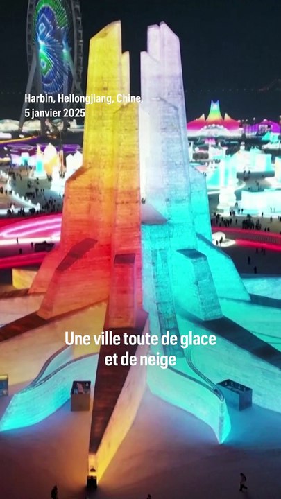Toboggans, châteaux et sculptures de glace : un gigantesque festival attire les touristes en Chine