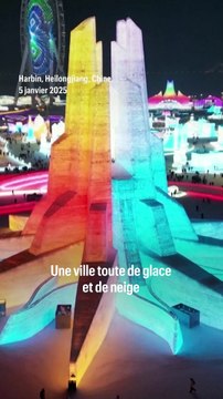Toboggans, châteaux et sculptures de glace : un gigantesque festival attire les touristes en Chine