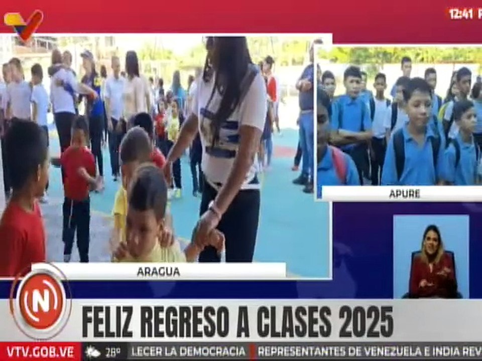 Apure | Estudiantes retornan a las instituciones académicas en paz y con mucha alegría