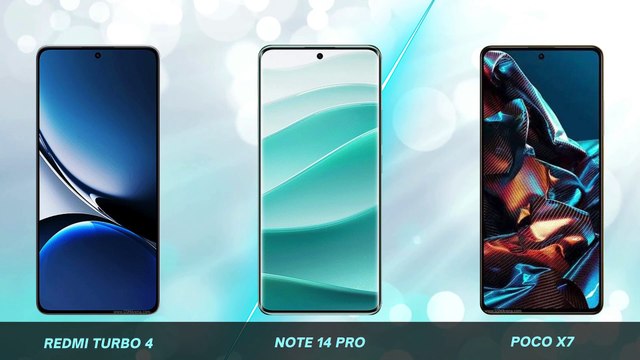 Xiaomi Redmi Turbo 4 vs Xiaomi Redmi Note 14 Pro vs Xiaomi Poco X7
