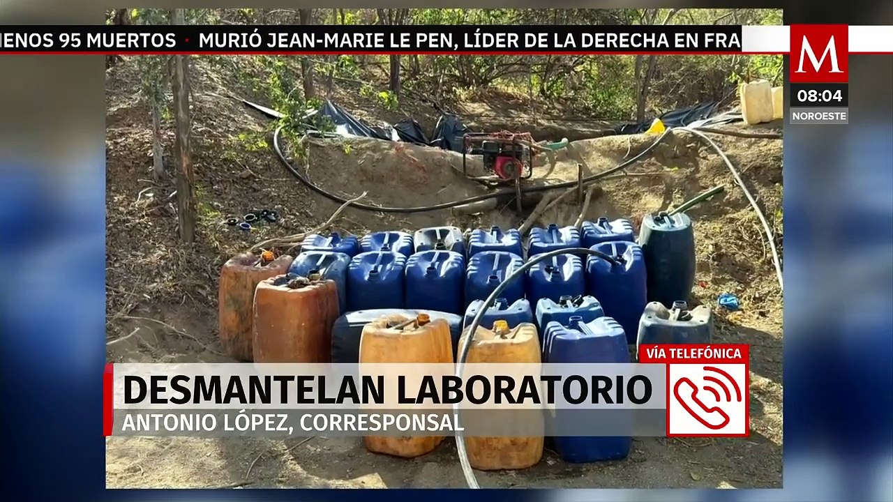 Marina desmantela un 'narcolaboratorio' en Álamos, Sonora