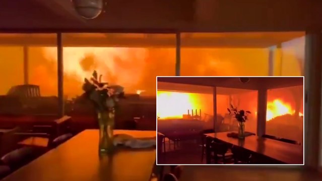California: Hombres quedan atrapados en su hogar tras lo incendios en Los Ángeles