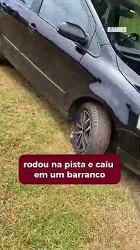 Óleo na pista causa acidentes na avenida Panorâmica