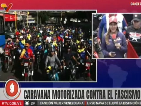 Más de 5 mil motorizados se movilizan en Caracas para respaldar al presidente Nicolás Maduro