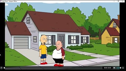 caillou goes to marks house for the first time