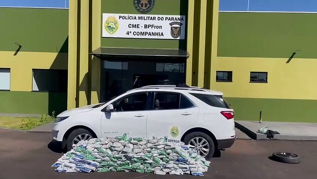 BPFron de Umuaram apreende veículo carregado com 400 quilos de agrotóxico na PR-323