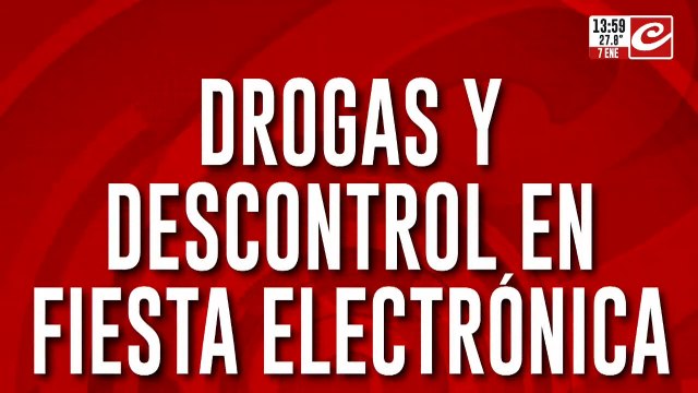 Drogas y descontrol en fiesta electrónica: la policía detuvo a más de 100 personas