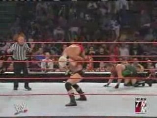 Brock lesnar hits the f5 on Ric flair