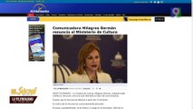 ¡Último Momento!, Renuncia Milagros German a Ministerio de Cultura | El Show del Mediodía