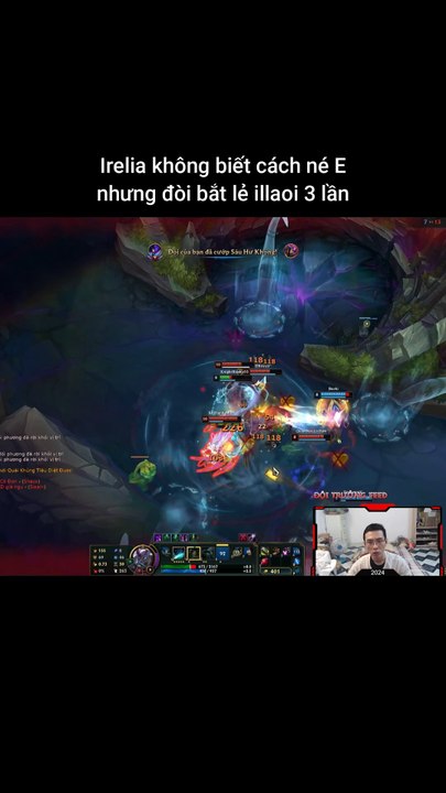 Irelia không biết cách né E nhưng đòi bắt lẻ illaoi 3 lần #irelia #illaoi #lienminhhuyenthoai #leagueoflegends