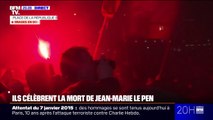 Paris: un rassemblement sur la place de la République, pour célébrer la mort de Jean-Marie Le Pen