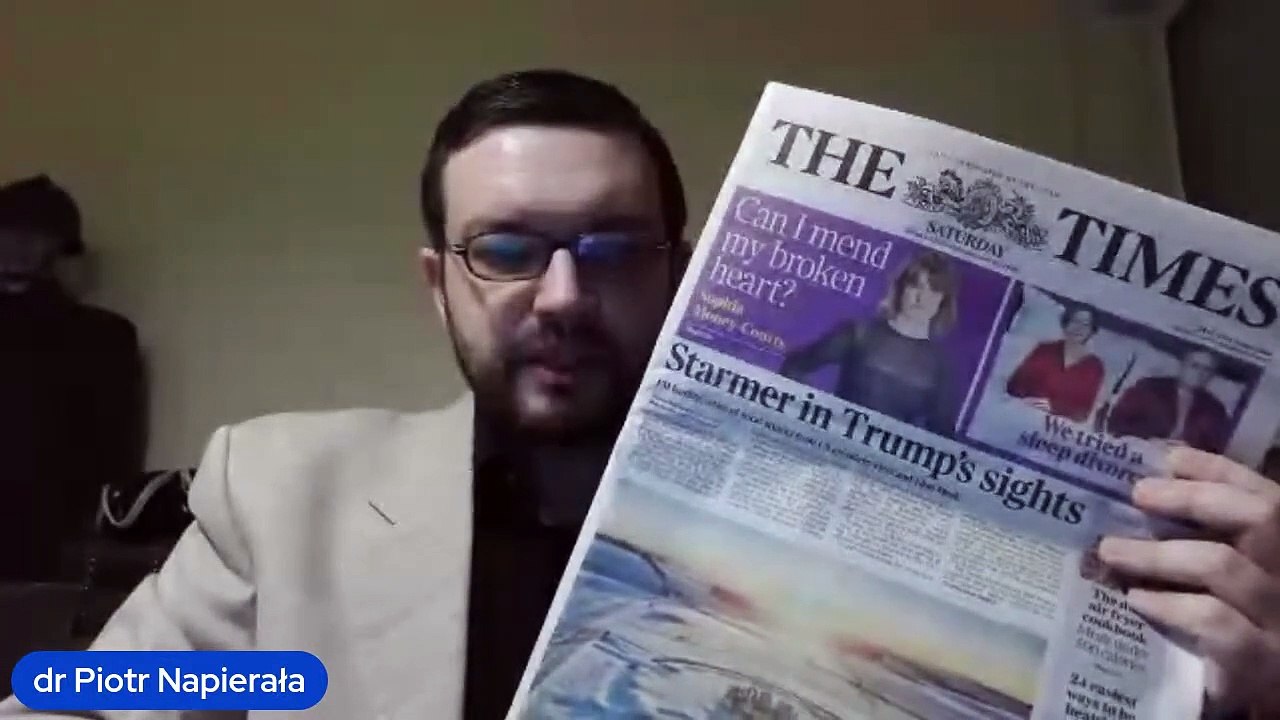 THE TIMES z 4 stycznia 2025 o kłótni Trump & Musk vs Keir Starmer - dr Piotr Napierała