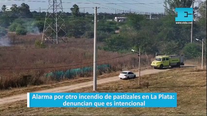 Alarma por otro incendio de pastizales en La Plata