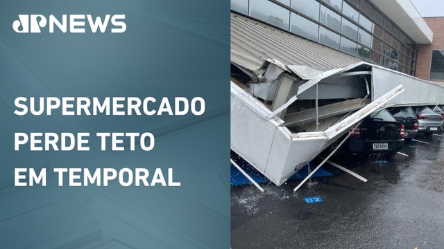 Chuva forte em SP com ventania e granizo deixa milhares sem energia