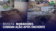 Chuvas invadem casas em Ibirité e assustam moradores